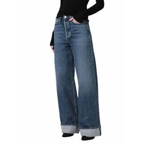 AGOLDE dame high rise wide leg jeans in control